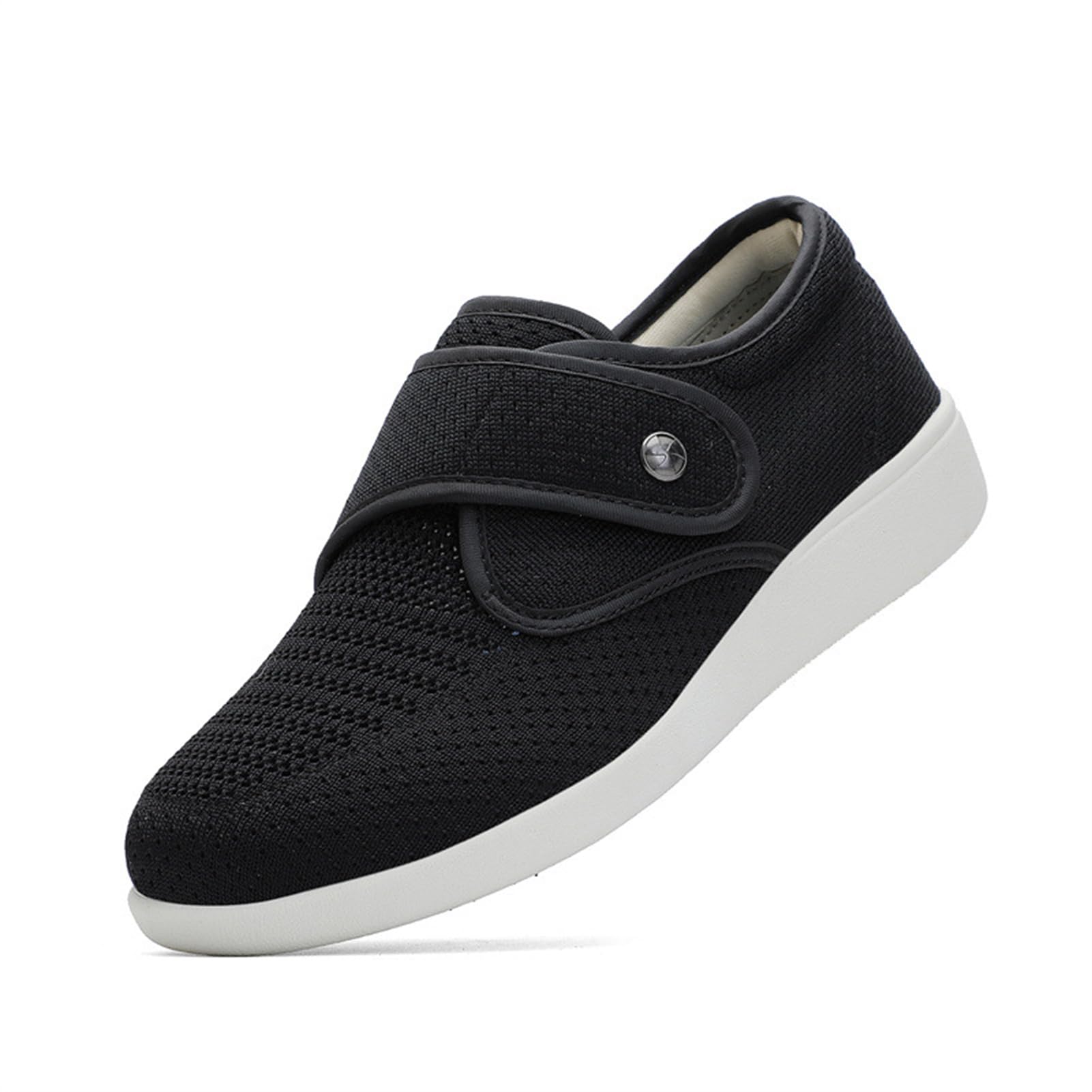 Scarpe Diabetici Extra-Larghe Donna Calzature Ortopediche Terapeutiche Alluce Valgo Scarpe Casual Antiscivolo Piedi Gonfi Calzature Estive Regolabili Riabilitazione degli Anziani