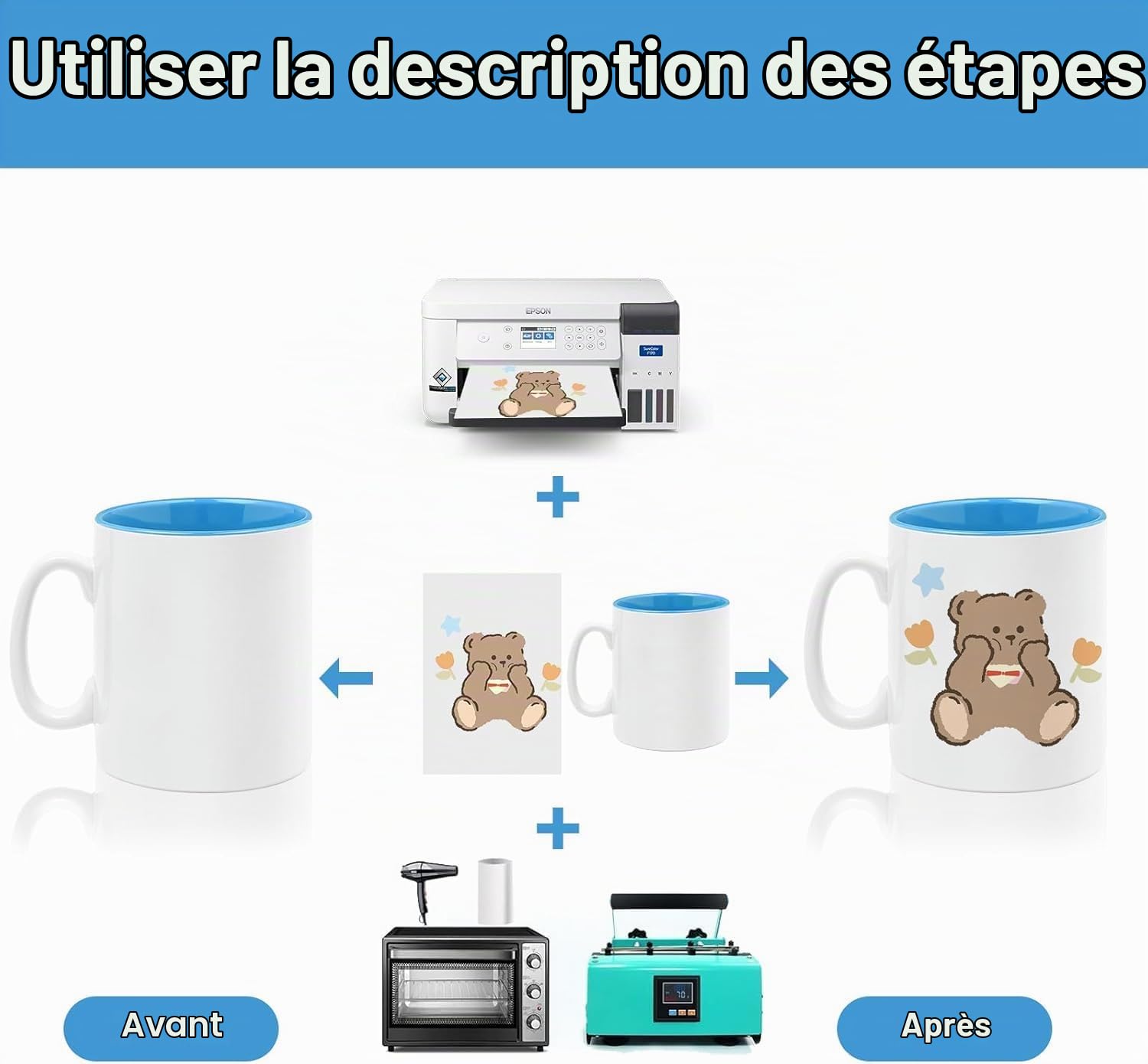 MALLOOM Mugs de Sublimation 11 oz Vierges, Lot de 12 Tasses à Café pour Sublimation, Mugs Vides Couleurs Assorties