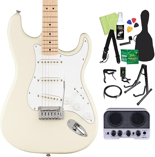 Squier by Fender Affinity Series Stratocaster エレキギター初心者14点セット 【Bluetooth搭載ミニアンプ付き】 OLW ストラトキャスター スクワイヤー/スクワイア