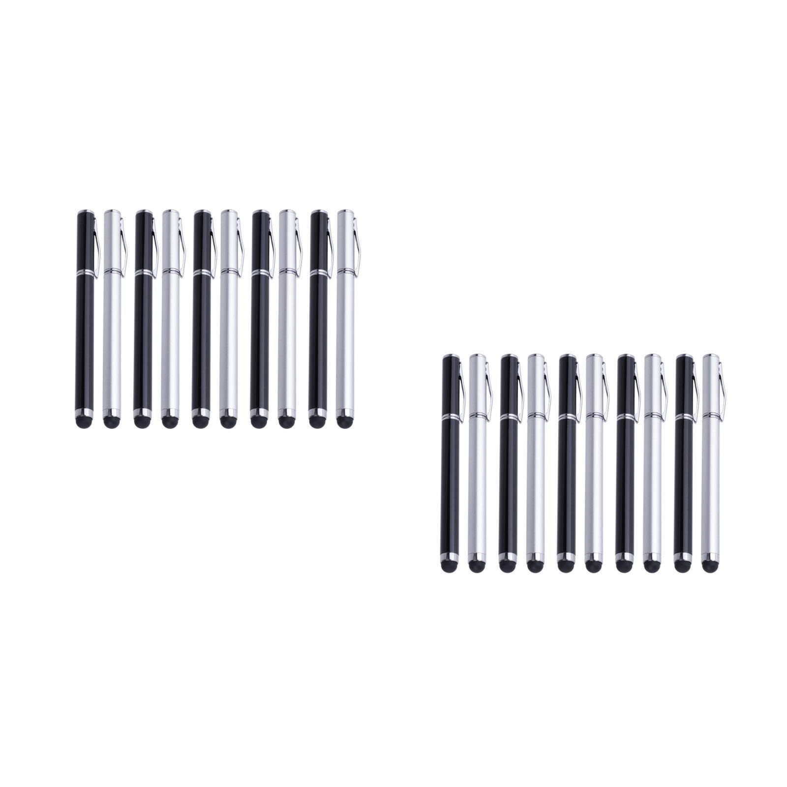 HEMOTON 2 Set 2 in 1 Penna Stilo Capacitiva Per Tablet Telefoni Touch Screen Antigraffio Leggera Compatibile 10 Pezzi*2
