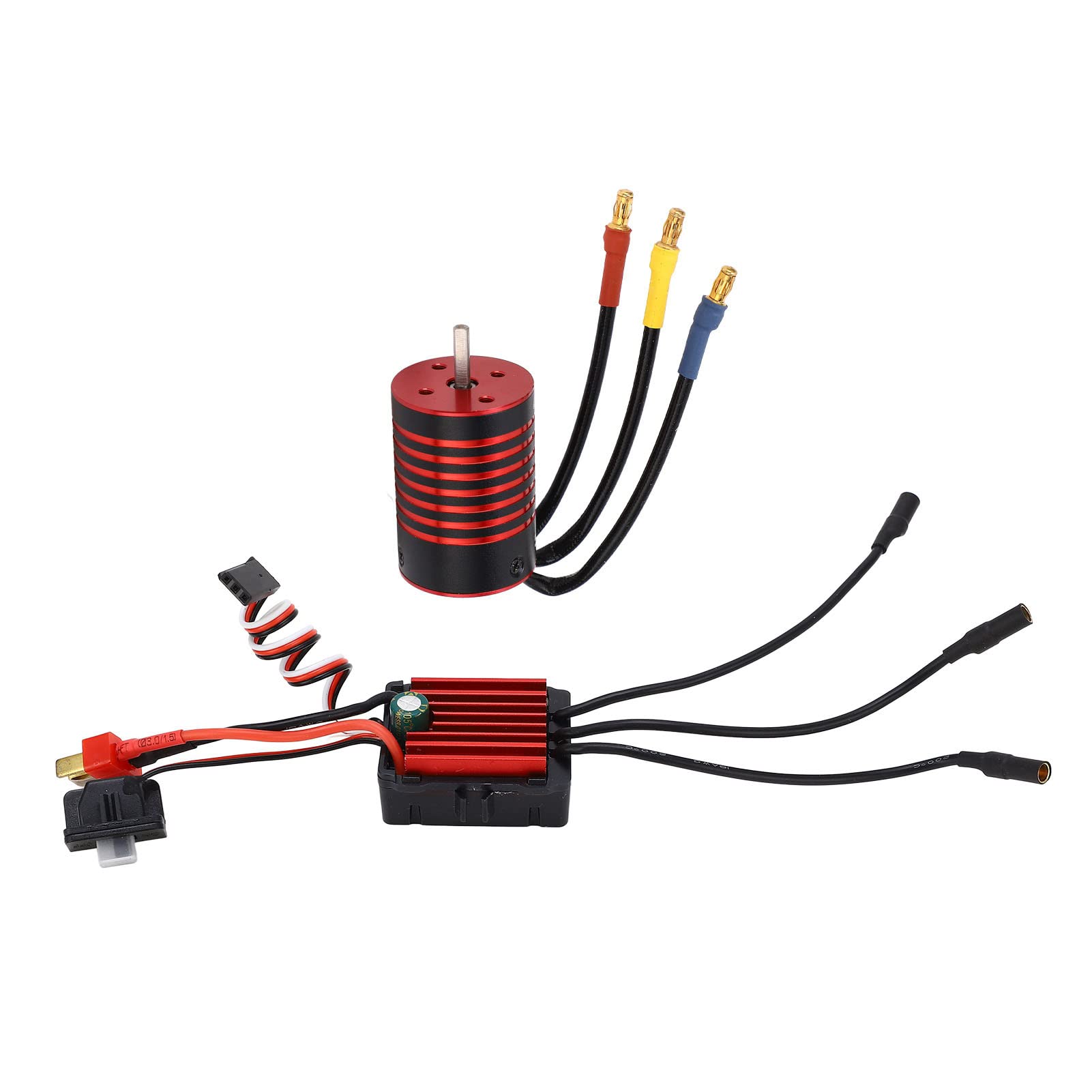 Dilwe RC Silnik, BezszotKowy Silnik Samochodowy RC ESC BEZSZCZOTKOWY ELEKTRONICZNY PRęDKOSCI ZESTAW DO 1/14 ZDALNEGO STEROWANIA SAMOMODU (5800KV (5800KV)