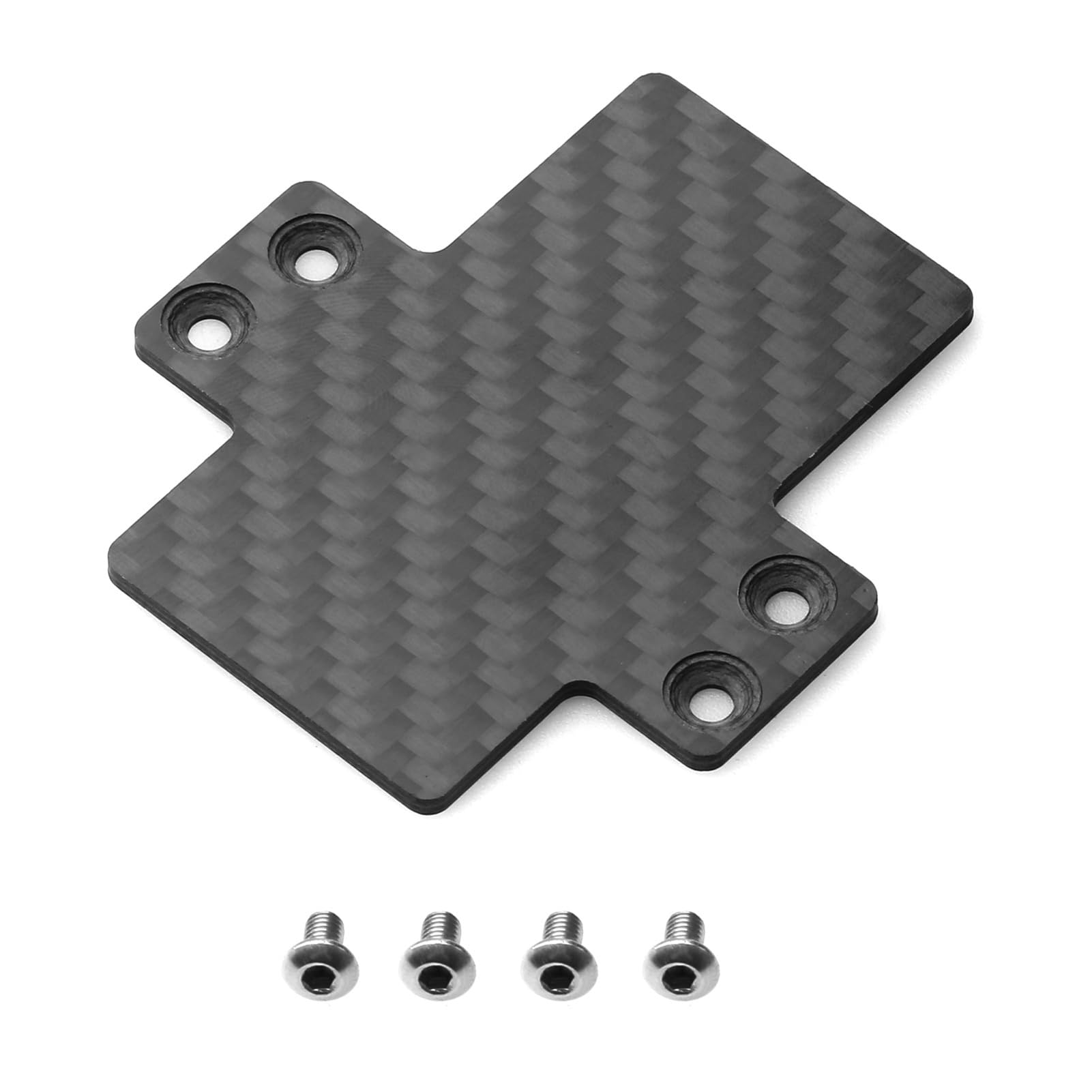 Dodoore Carbon Fiber ESC Mount Plate Replacement for Traxxas Maxx V1 V2 Wide Maxx 1/10 RC Truck to Non-Destructive Install Compatible with Hobbywing MAX6 MAX8 XR8PLUS X8S ESC