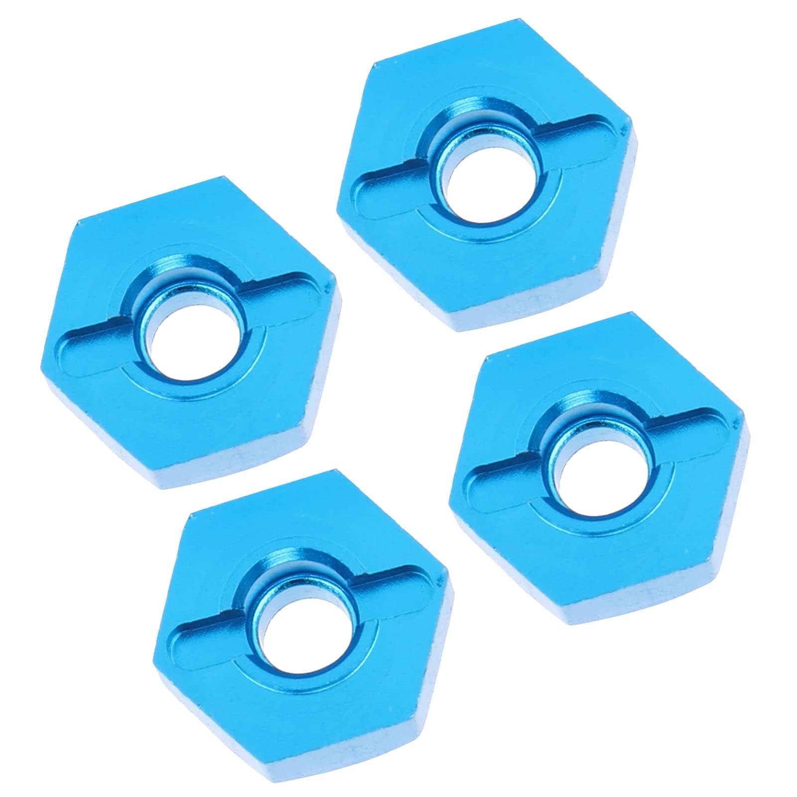 5mm RC Nakrętki Sześciokątne, 5mm Koła ze Stopu Aluminium Hex Mount Hub Nakrętka z Kołkami do 1/14 144001 RC Car(Niebieski 1266B)