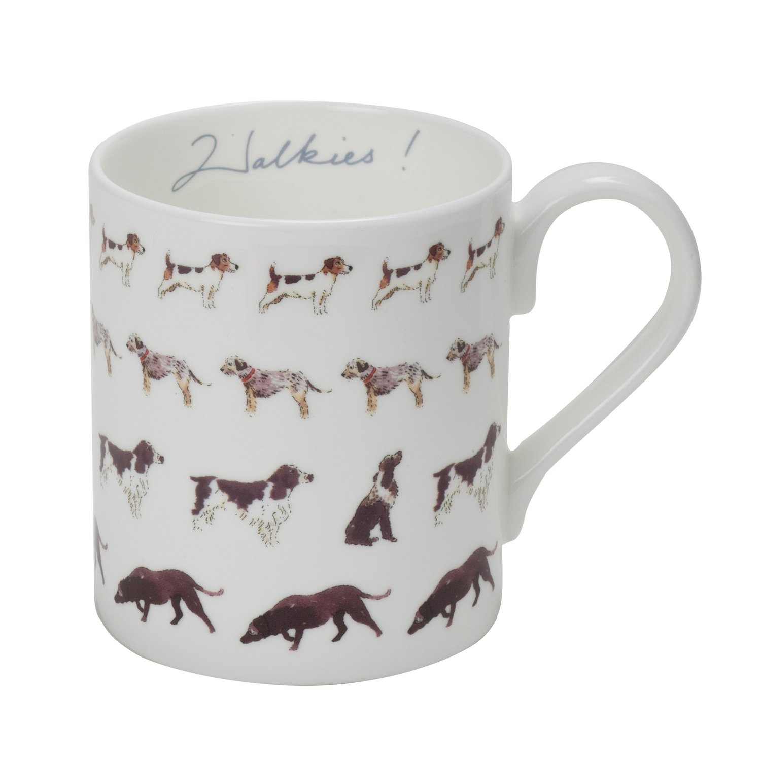 Sophie Allport Fine Bone China Boxed Mug (275ml) - Walkies!