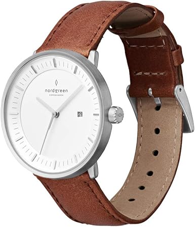 Nordgreen Skandinavische Design Herren Uhr Set Analog Quarz Silber ...