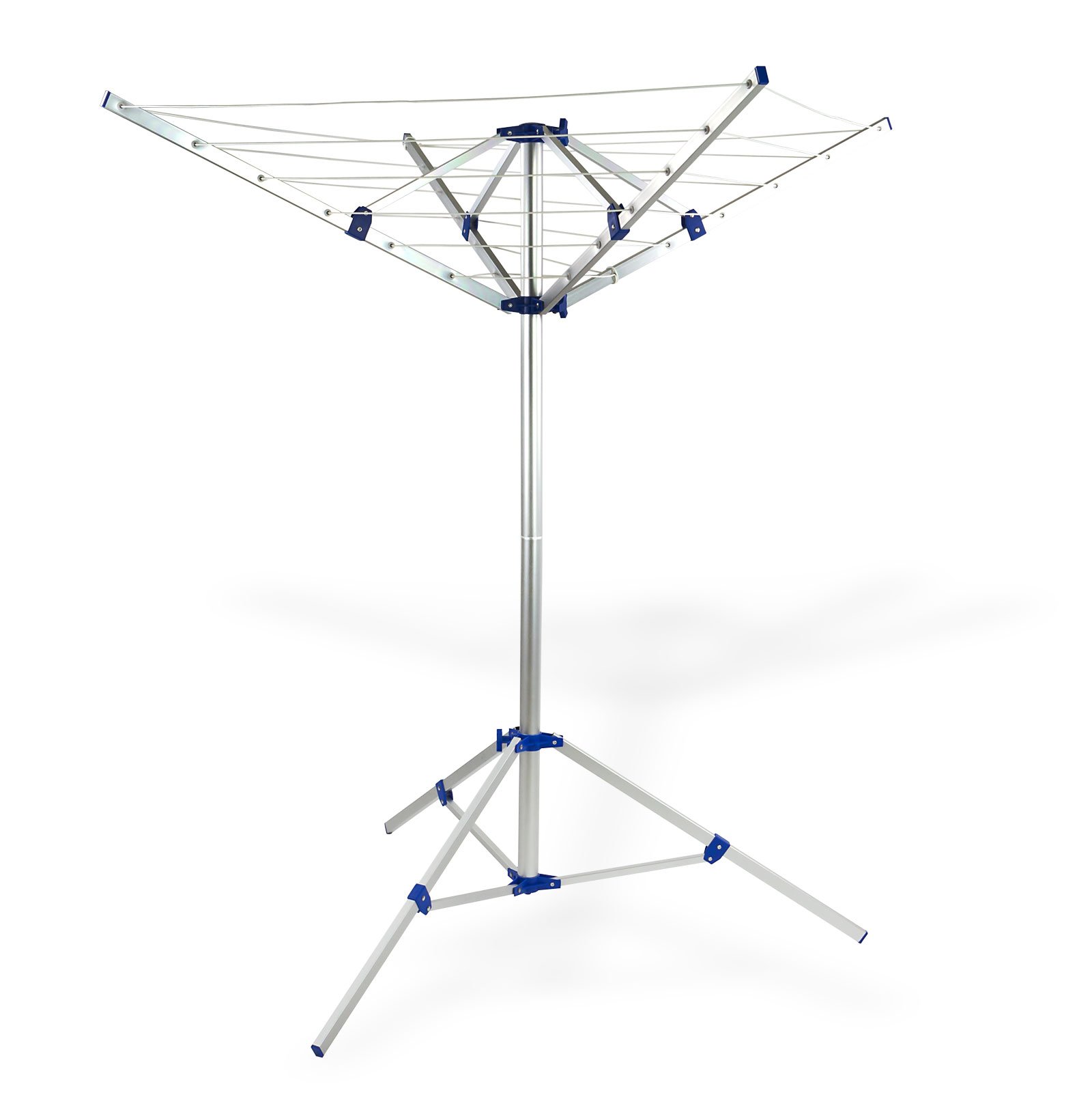 DEMA Mobile Wäschespinne Nizza – Praktische, klappbare Wäschespinne für den Garten, Terrasse & Balkon
