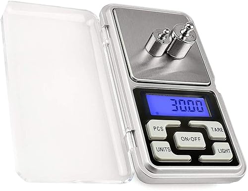 Digital Pocket Jewelry Scale High Precision Milligram Scale Steelyard 1.1lb500g (0.01g) Reloading for Jewelry and Gems Small Electronic Scale