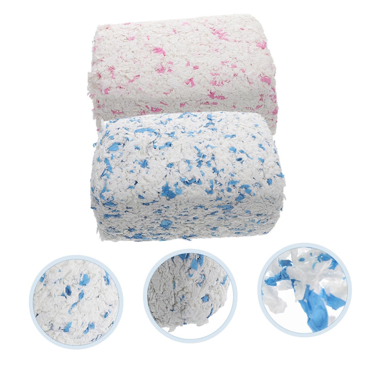 Käfigeinstreu aus Papier, 2 Beutel, Staubarm für Kleintiere | Chinchillas und Meerschweinchen, Weiche Papierfasern, für Innenkäfige, Saugfähige Einstreu