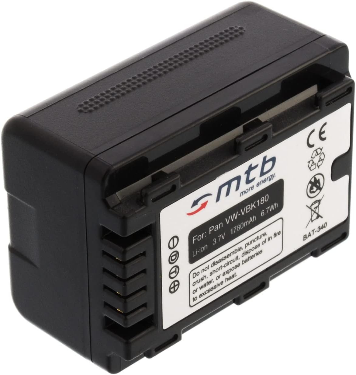 VW-VBT190 Battery& Super Fast Charger For Panasonic HC-V770 V770K