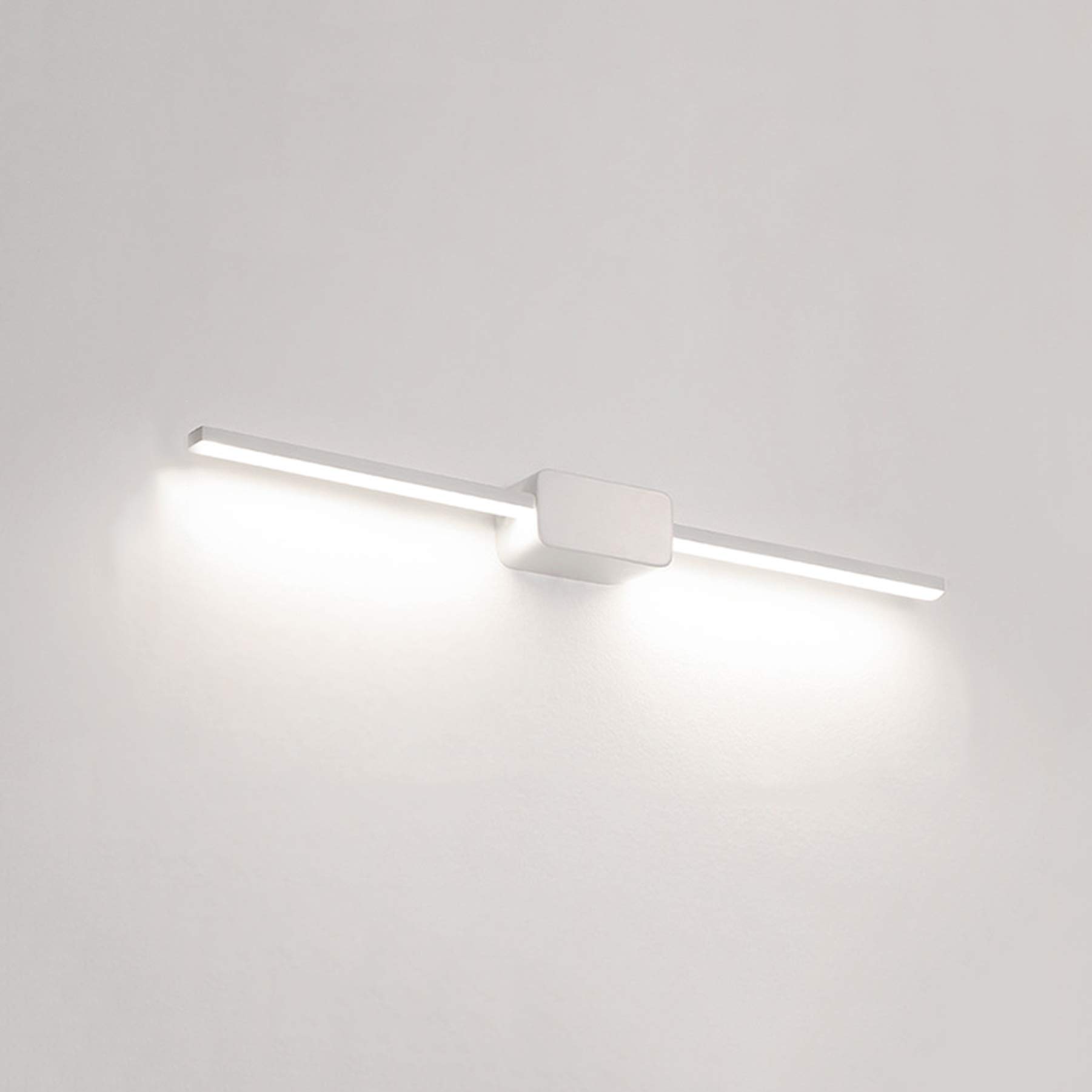 LED-Spiegellampe, Make-up-Beleuchtung, Warmweiß 3000 K, Spiegel-Frontleuchten, Badezimmer-Spiegellampe, Schrankleuchte, 9 W, Nicht dimmbar, Weiß 40 cm [Energieklasse A+++]