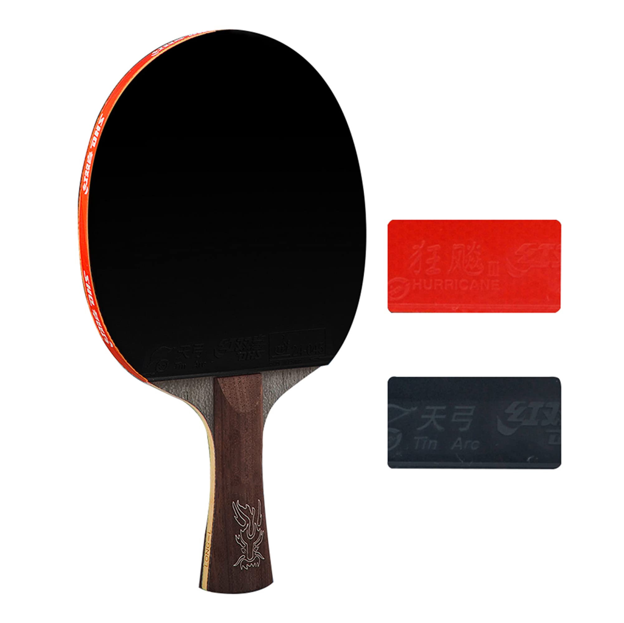 Raqueta de Tenis de Mesa con Estuche Rígido de Almacenamiento, Palas Ping Pong Profesional para Competidores de Alto Nivel
