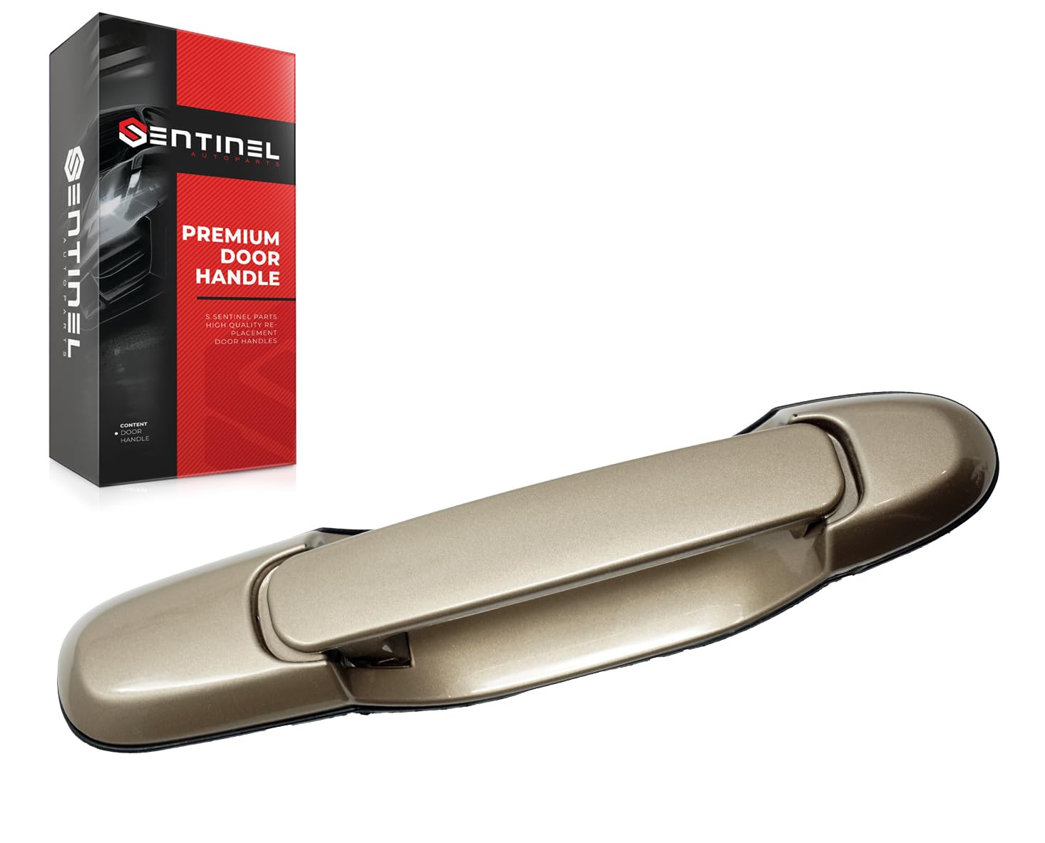 Outside Exterior Rear Sliding Door Handle Left or Right Side 4Q2 Desert Mica Compatible with 1998-2003 Toyota Sienna Replaces # 69230-08020-C0, 6923008020C0