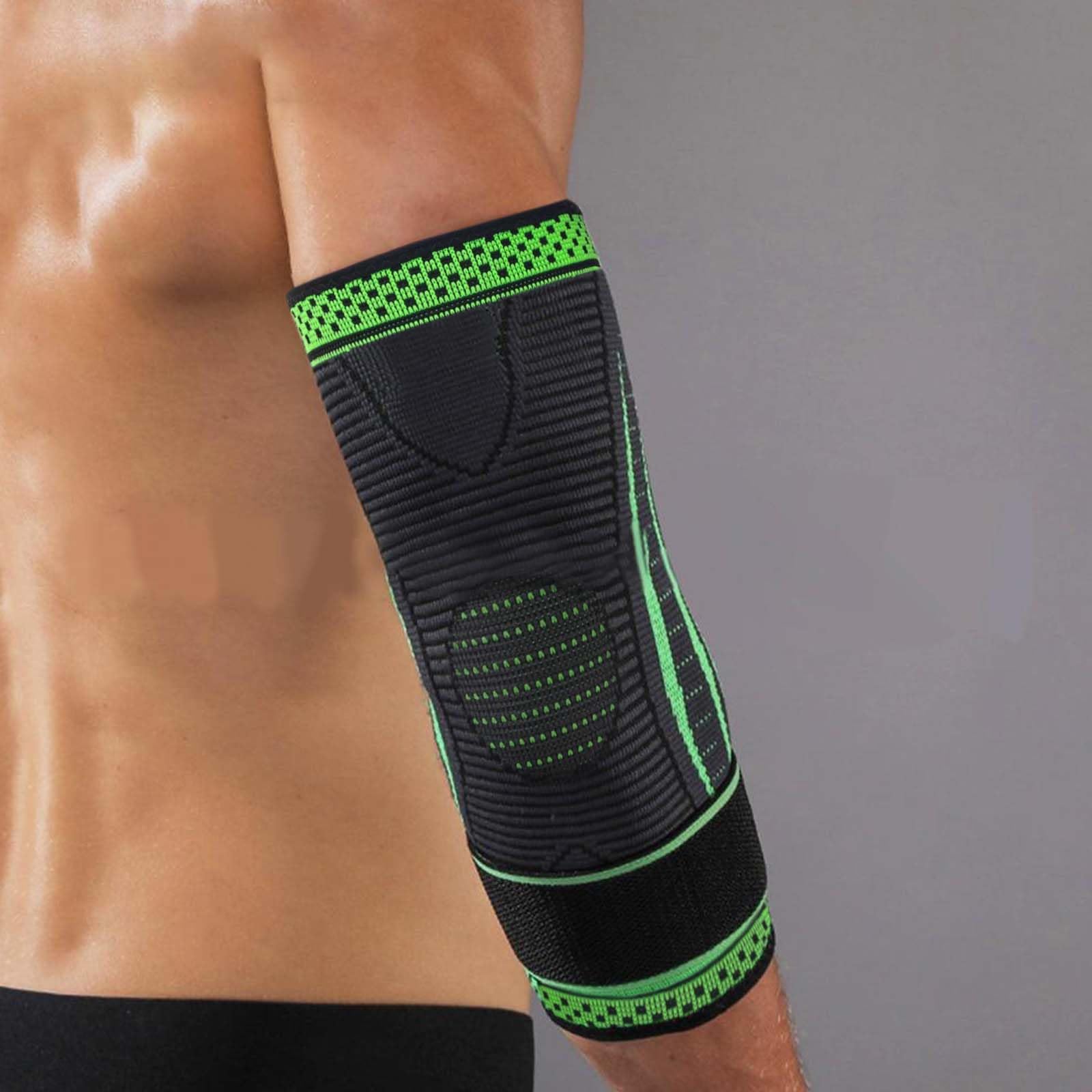 2 Pezzi Supporto Gomito con Cinghie Regolabili Manica di Compressione Sollievo dal dolore Protezione Gomito Artrite Tennis Basket Golf Sollevamento pesi Adatto Uomini e Donne