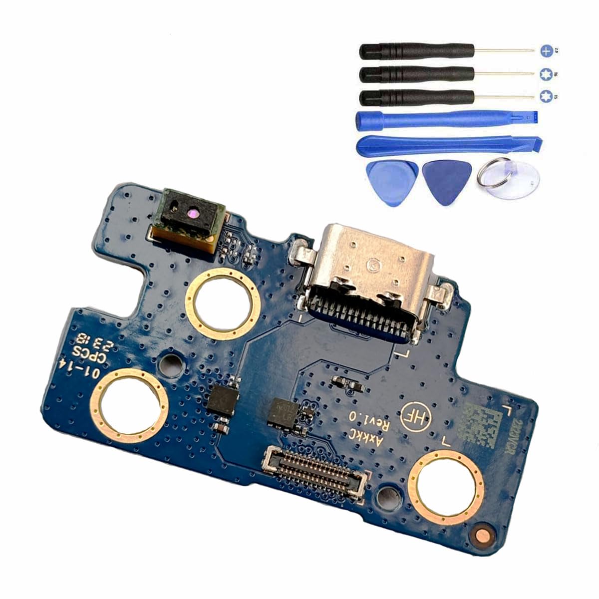 Tab A8 10.5 X200 USB Charging Port Flex Cable Replacement Repair Part Type C Charger Dock Board Flex Cable Connector Compatible with Samsung A8 10.5 SM-X200 SM-X205 + Repair Tool