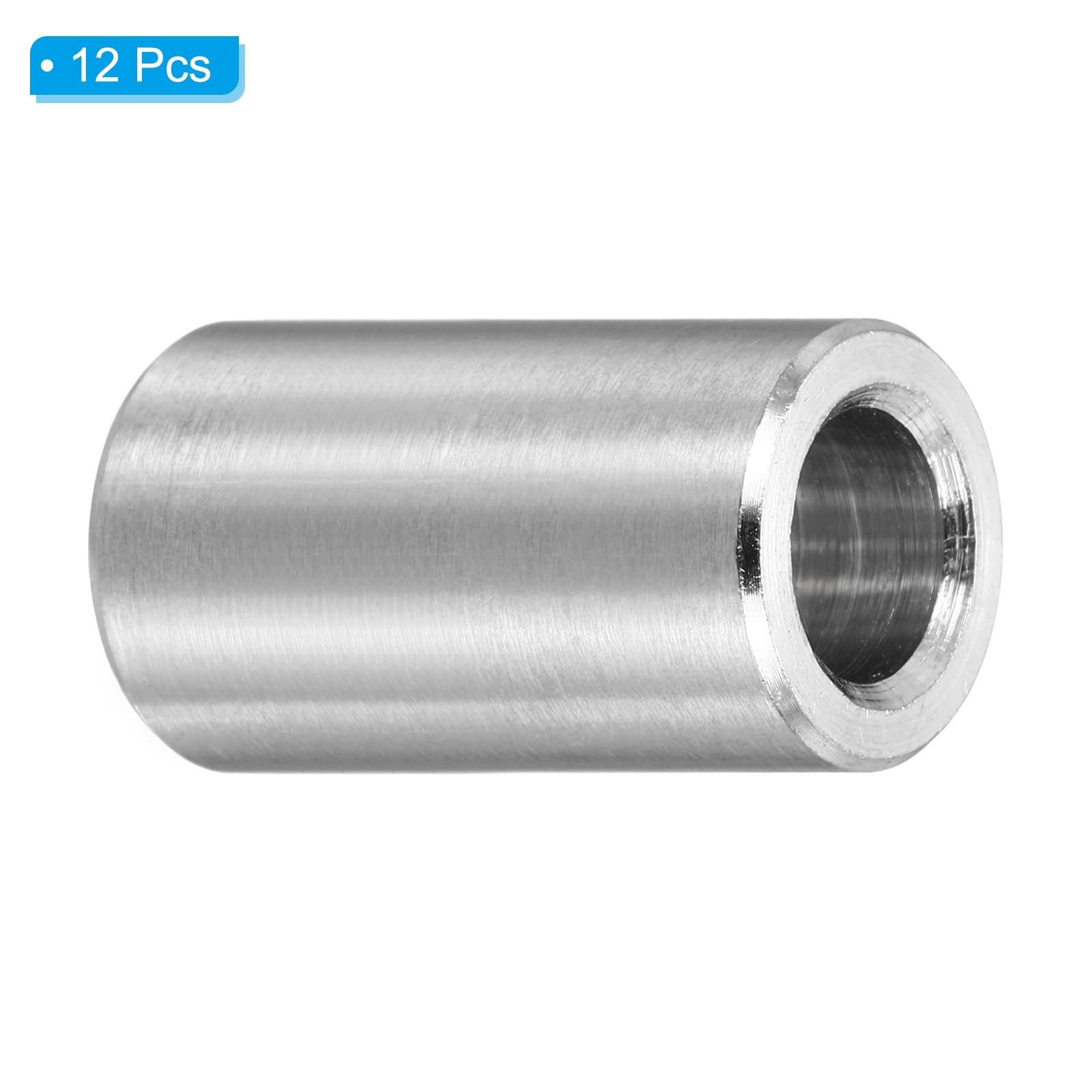 PATIKIL M6 Stainless Steel Spacers, 12Pcs Metal Spacer 6mm ID x 10mm OD x 18mm L Screw Standoff for 1/4" or M6 Screw - Image 3