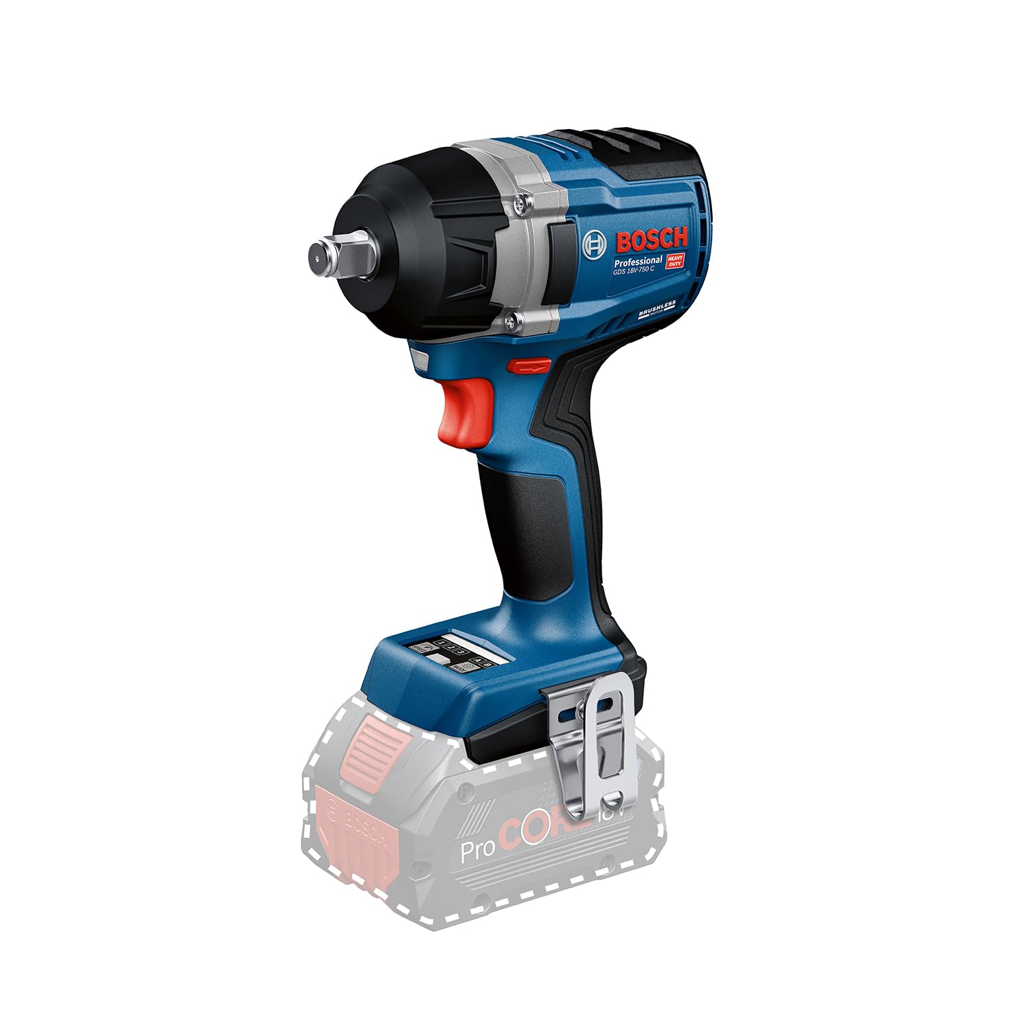 Bosch Impact Wrench GDS 18V-750 C (Bare tool, Carton) Cordless 06019L9000