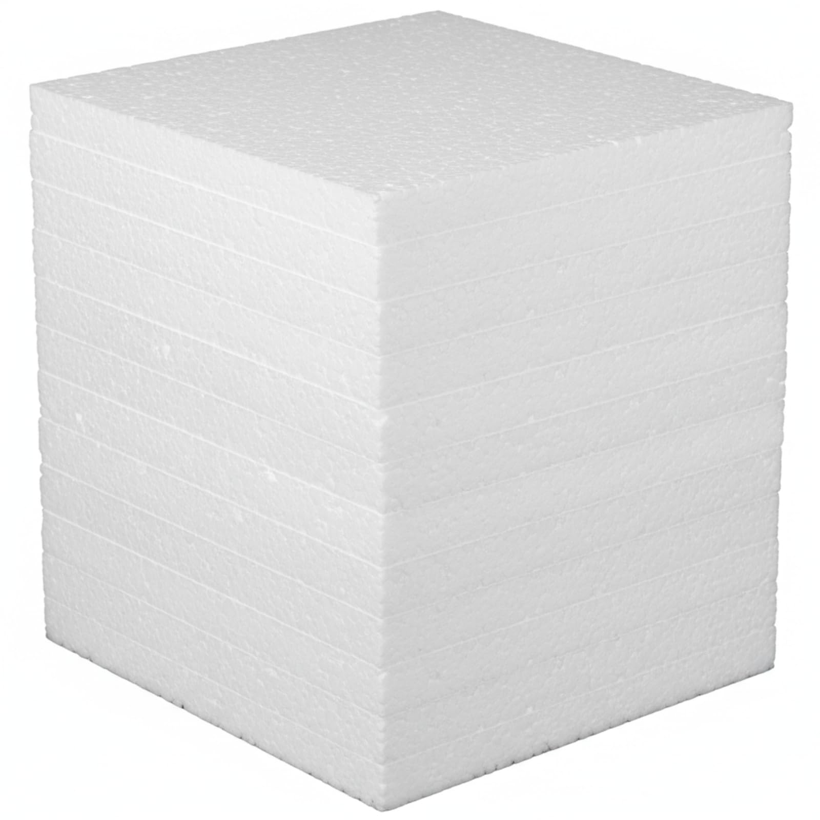 Festa Wow Pannelli in Polistirolo 15 Pezzi 100x100 cm Spessore 1 cm EPS Densità 18kg/mc Isolamento Termico Acustico Isolante Ideale Per Copertura Imballaggio Coibentazione Cappotto Soffitto