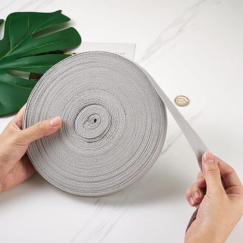 Miniatura 6 de Boutigem - Cinta de sarga de algodón de 147 pies, cinta de espiga de 34 pulgadas, cinta de encuadernación bia, decoración de Navidad para caja de