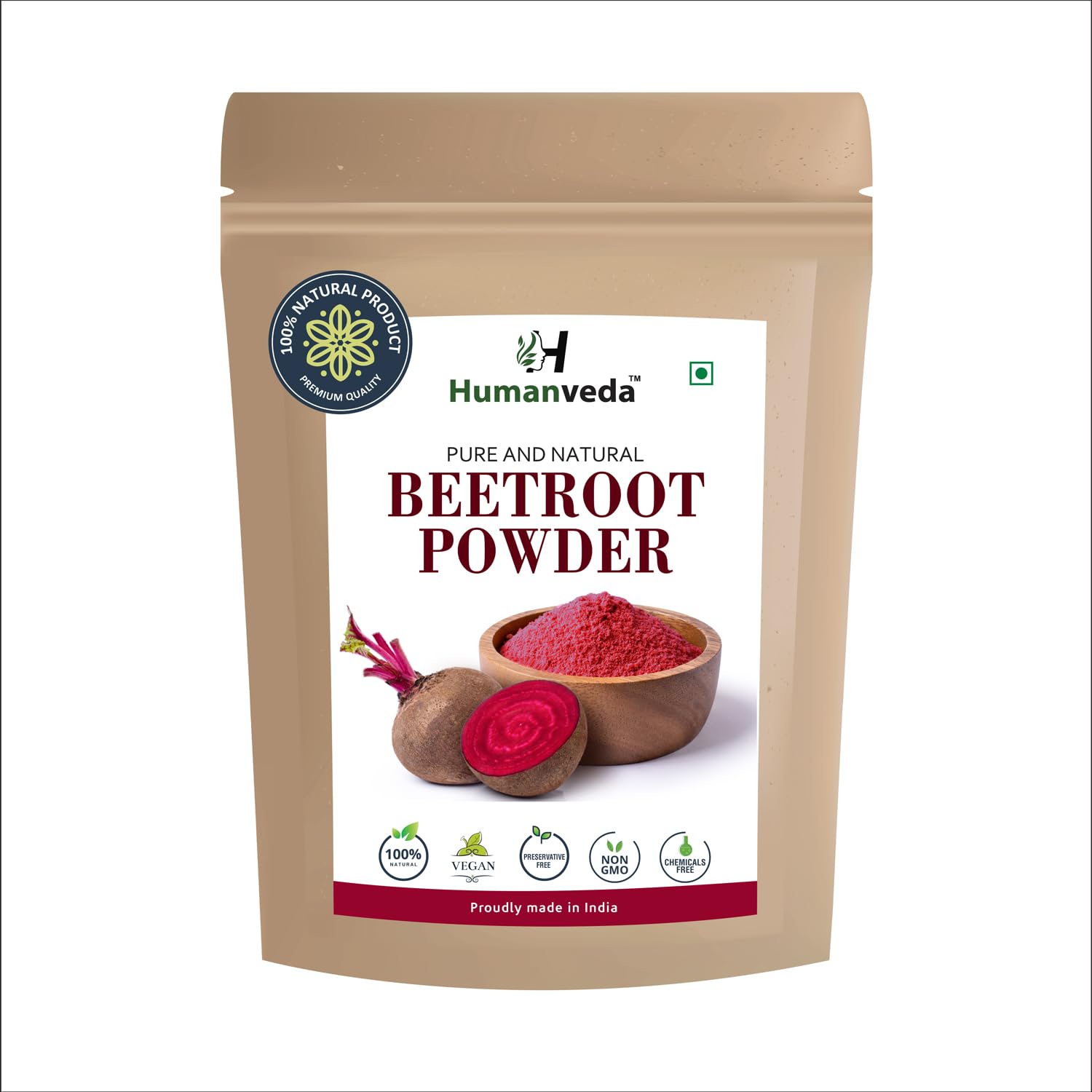 Pure Beetroot Powder | 100gm | Beta Vulgaris/Chukandar | Hydrates & Nourishes Hair & Skin Supports Natural Energy & Stamina | For Men & Women