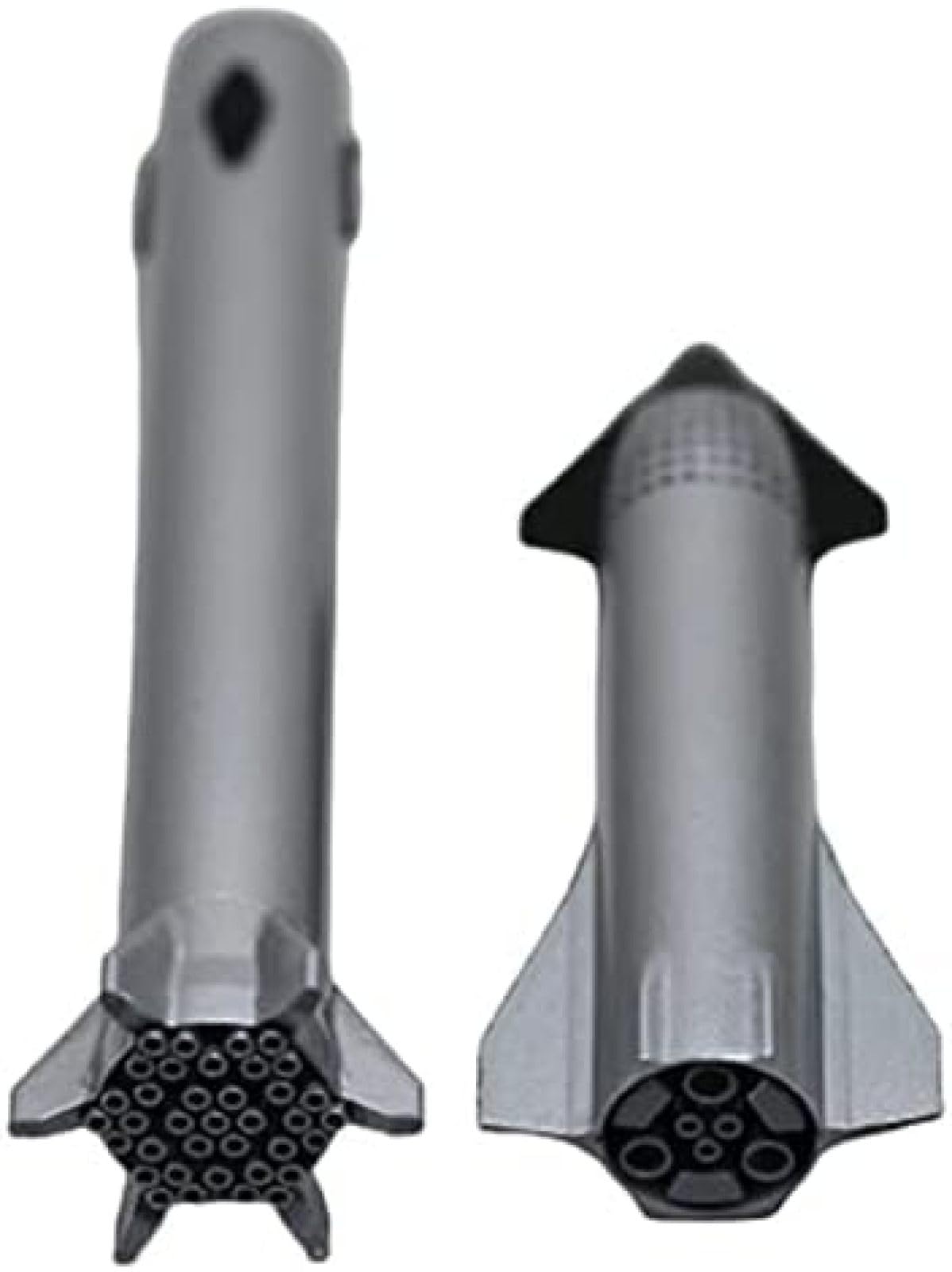 Starship – Modèle Fusée Falcon 1:375 – Alliage Aluminium Et Résine – Séparation 1er/2nd étage – 32 Cm – Collection