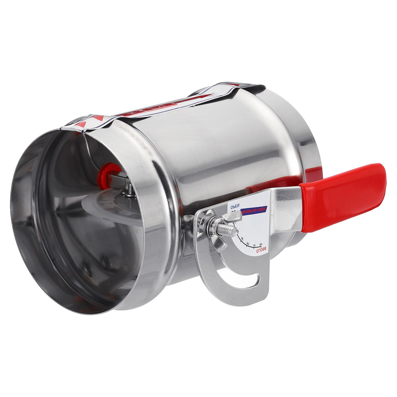 Photo 1 of 8"/200mm HVAC Duct Manual Backdraft Damper - Stainless Steel Airflow Ducting Branch VentDamper Air Control Valve, Adjustment Handle for HVAC Duct Systems