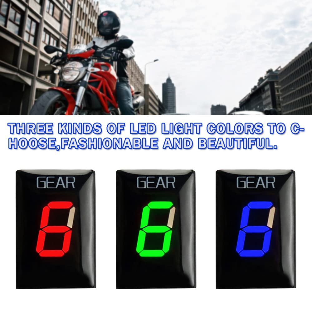 Genérico Indicador de velocidad digital LED a prueba de agua para Ducati Cafe Racer Monster 696 795 796 797 821 1100 1200 S R Scrambler Supersport Superbike Streetfighter Hyper motard