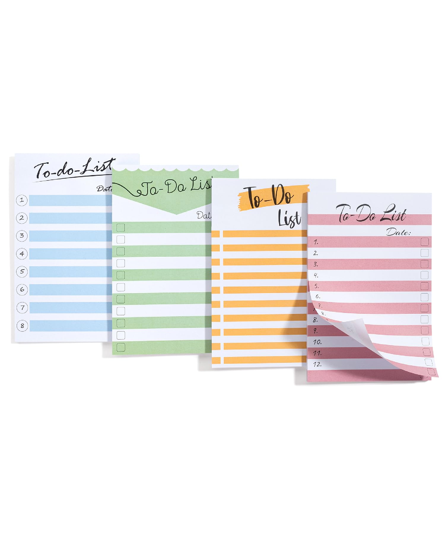 Mr. Pen - To Do List Sticky Notes: Striped Style, 4"x6", 4 Pads (200 Sheets), Daily Planner