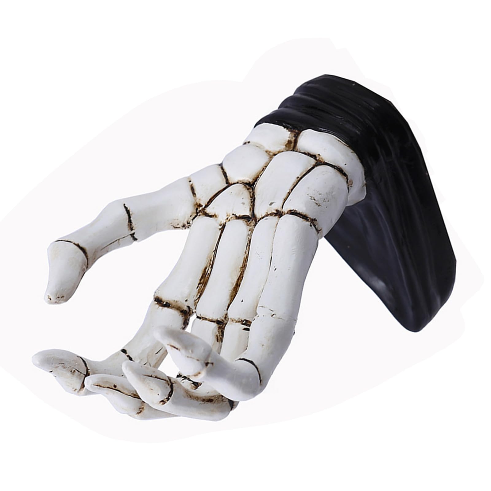Beimus Sturdy Resin Skeleton Hand Jewelry Stand Multifunctional Wall Hook Portable for Keys and Accessories Organization Unique Gifts