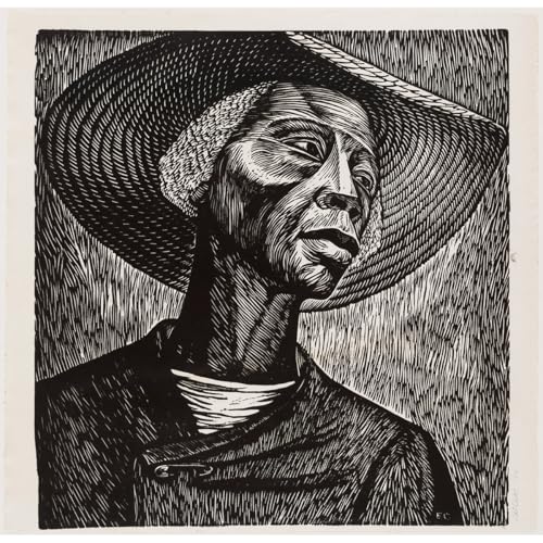 Toile Elizabeth Catlett Métallier d'art moderne qualité musée 71x96.5 cm
