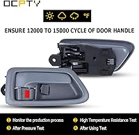 Vista 5 de OCPTY Door Handle Interior Passeneger Right Side Replacement fit 1997-2001 for Camry Inside Door Handle Texture Gray