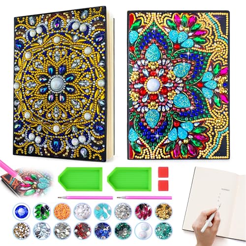 Cadeau d'anniversaire fille 8 ans : carnet mandala en peinture diamant Businey