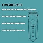 32B Tête de rasoir pour Braun Series 3, Feuille de remplacement & Cassette de cutter pour rasoir Braun Foil 3000s 3010s 3020s 3030s 3040s 3050cc 3070cc 3080s 3090cc 320 330 340 350cc