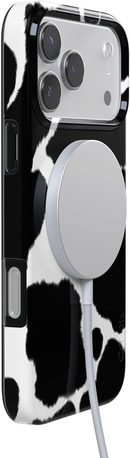 Casely iPhone 17 Pro Max Case | Current Mood | Cow Print | Compatible with MagSafe | Classic Ultra Thin Design