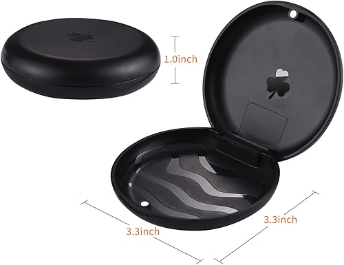 Miniatura 21 de Paquete de 2 estuches de retención, estuche de retención de ortodoncia sólido (rosa)