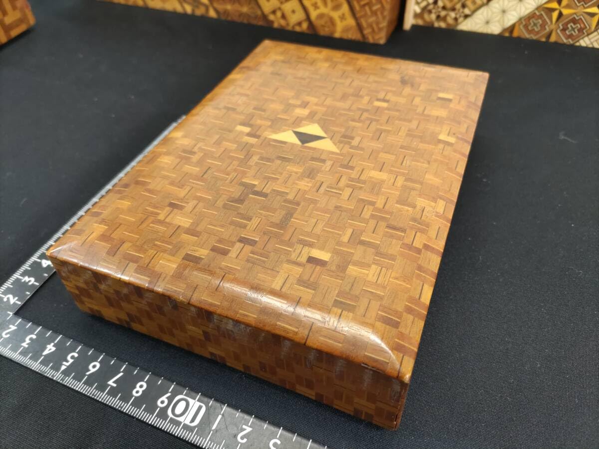 Amazon.co.jp: まとめて箱根寄木細工ティッシュケースBOX組木細工