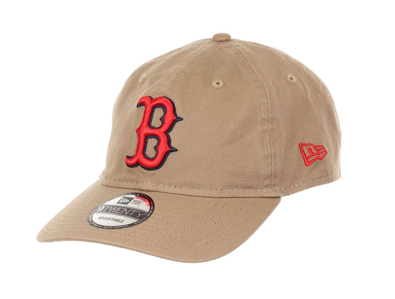 New Era Men's 920-Redsox-Khaki#30885 Boston Red Sox Mlb Team Khaki 9Twenty Unstructured Strapback Cap - One-Size