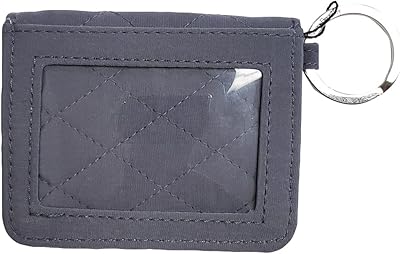 Vera Bradley Campus Double ID Wallet (Carbon Gray)