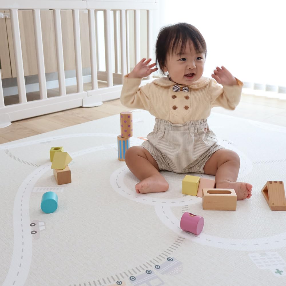 Amazon.co.jp: Dwinguler もちもちクッションPVCプレイマット 防水 厚