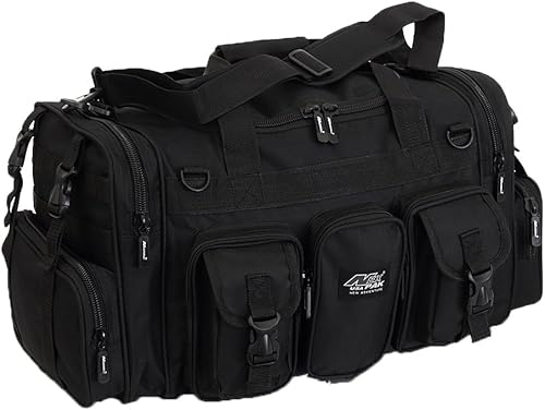 NPUSA - Bolsa de viaje para hombre (22 pulgadas), Negro