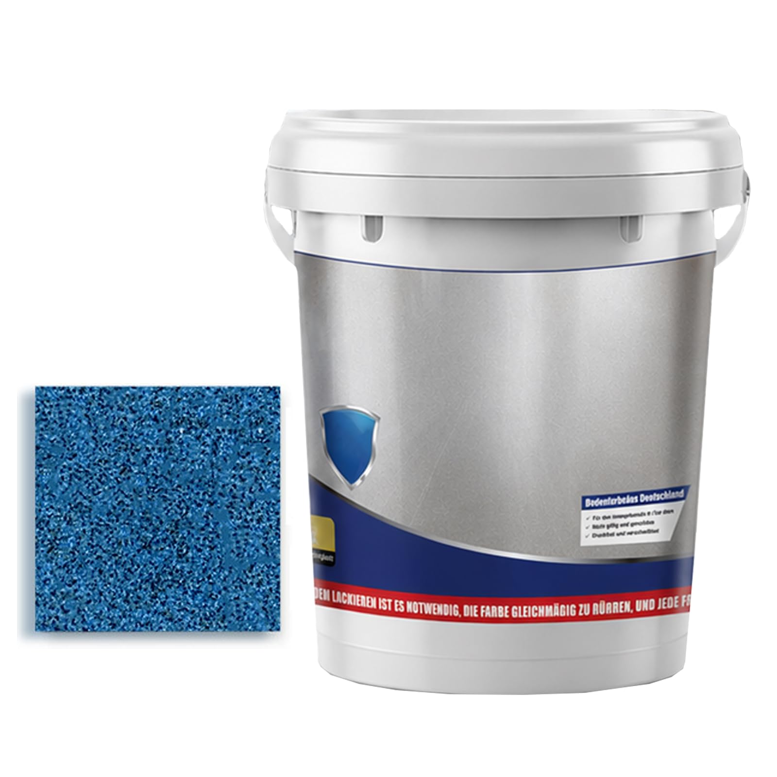 Nimedala Epoxy Floor Paint - Epoxy Sand Floor Paint, High Gloss, Waterproof & Non-Slip (Dark Blue,3kg)