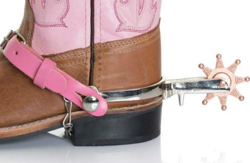 M&F Western Products Girls' Little Outlaw Toy Spurs Pink One Size