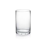 Quality Thick Weighted Clear Cylinder Glass Vase