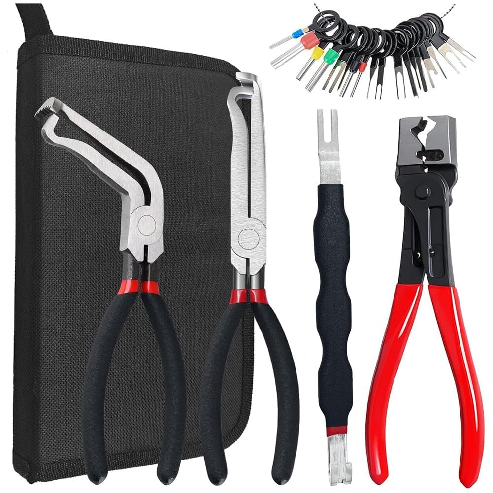 Onchdbfhuu for Car Electrical Disconnect Pliers and Connector Separator Tool with Hose Clamp Pliers and Terminal Pin Removal Functionality