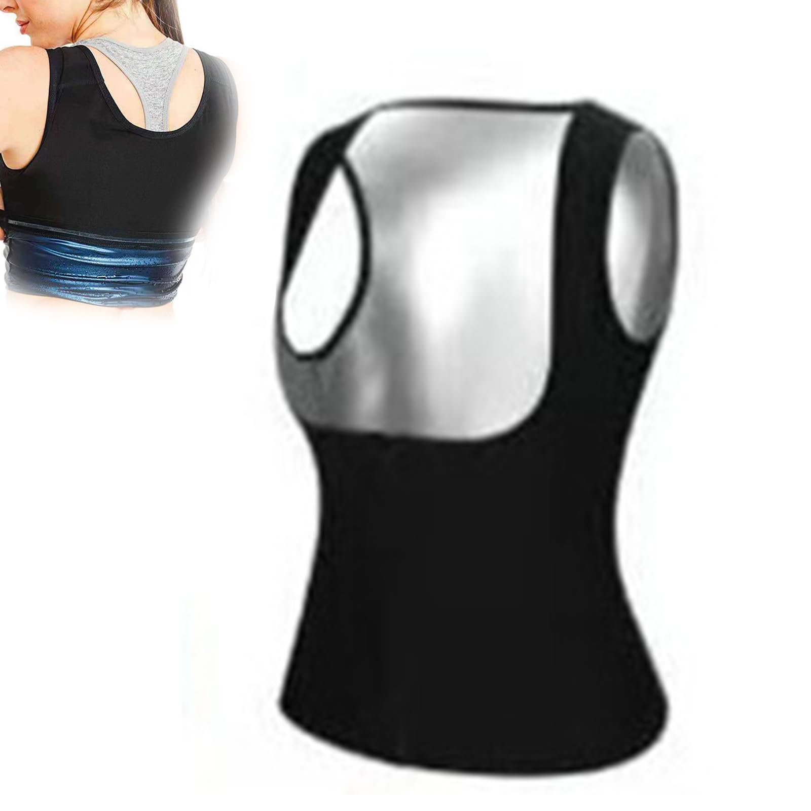 Xcllwhy Women AbsSculpting CompressionVest (silver,L/XL)
