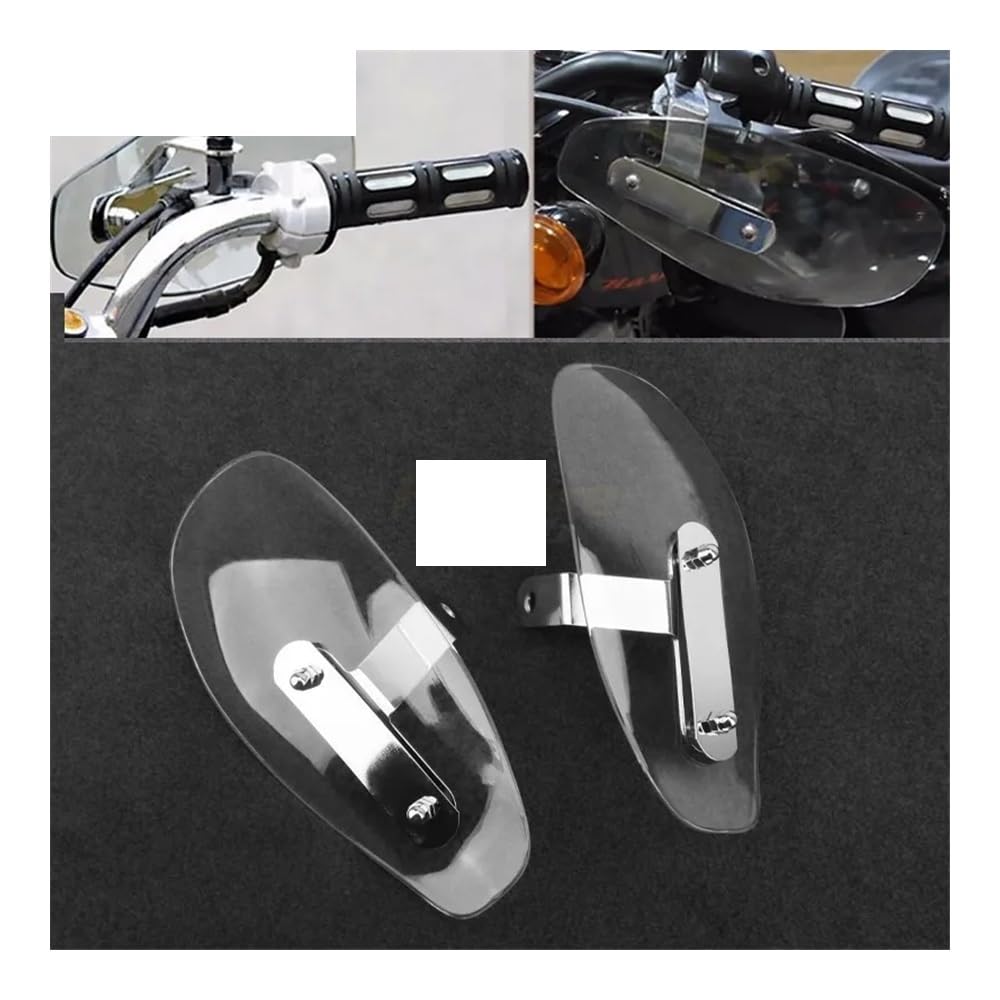 TONGUC Protections de Levier de Moto, Barre de poignée transparente pour moto, 1 paire, protège-mains, protection contre le froid, déflecteur de vent