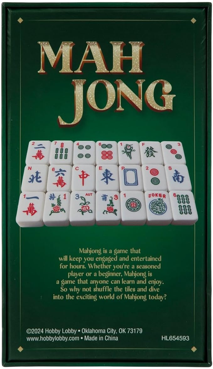 Mah Jong Tradicional Juego de Fichas 152 Piezas con Dados y Fichas miniatura 2