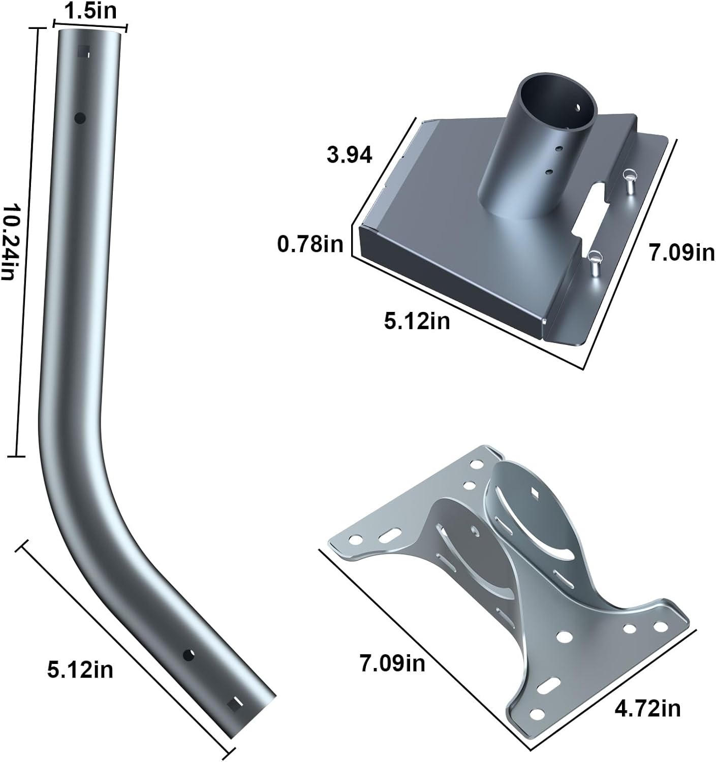 Foldable Starlink Mini Car Mount with Suction Cups - Portable & Secure Antenna Mount for Travel, Camping, RV - Quick-Install Starlink Mini Chuck Brackets for Reliable Signal Anywhere
