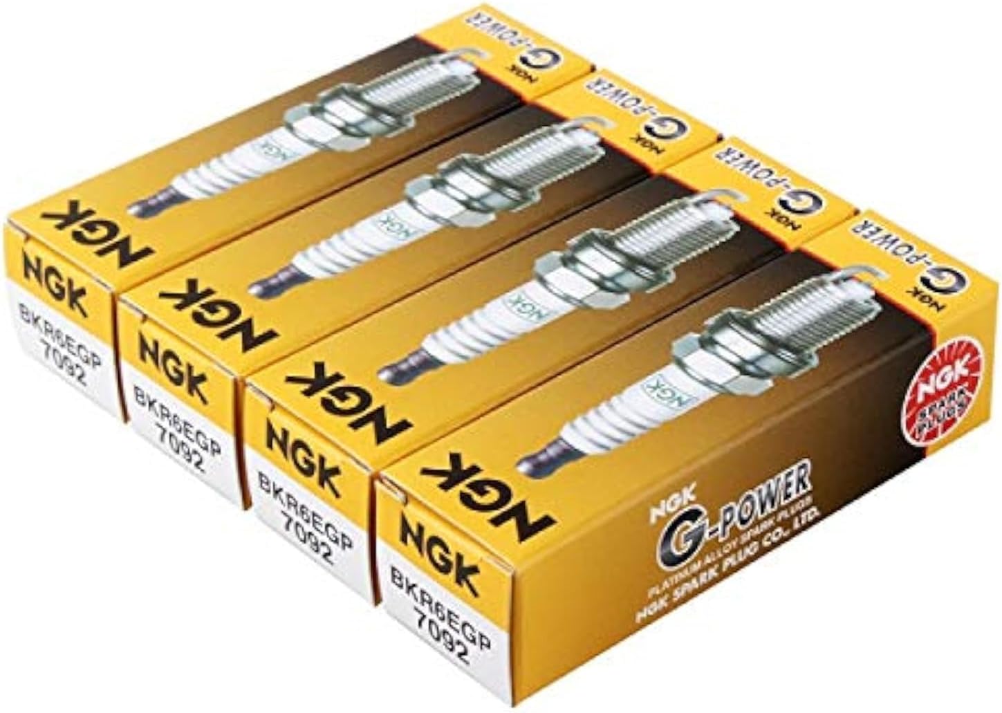 NGK G-Power Spark Plug BKR6EGP 7092 Pack of 4