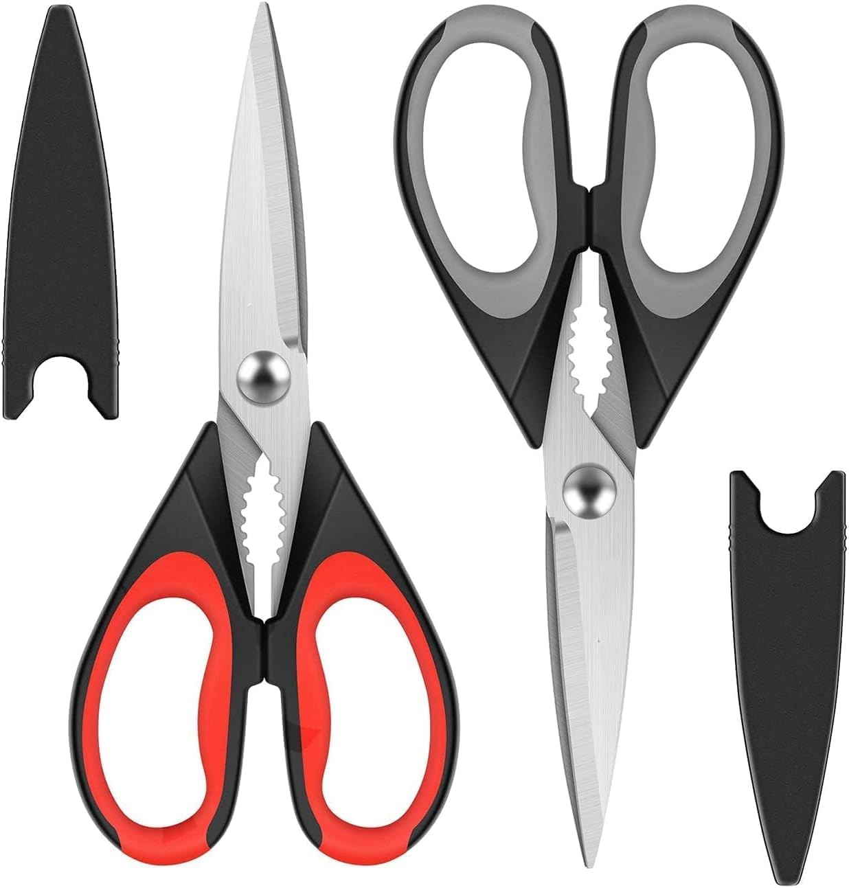 – Aputue Kitchen Shears, 2 Pack Multi-Function Food Scissors, Heavy Duty Kitchen Shears for Cutting Bones Vegetables, Easy to Clean Dishwasher Safe Cooking Tools