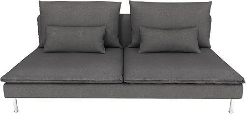 Miniatura 6 de Soderhamn - Funda para sofá de 3 plazas, funda de sofá para sofá de 2 plazas, funda de sofá para sala de estar con fundas de cojín (S-32)